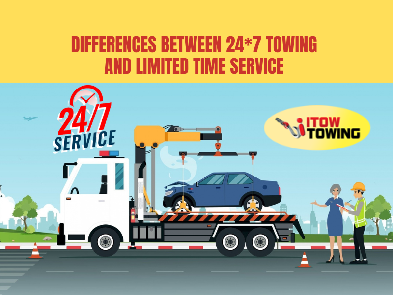 Differences Between 24*7 Towing And Limited Time Service